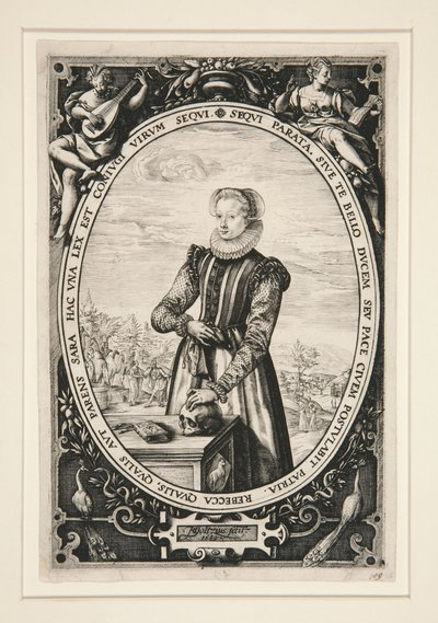 Portret Josiny Hamels autorstwa Hendrick Goltzius