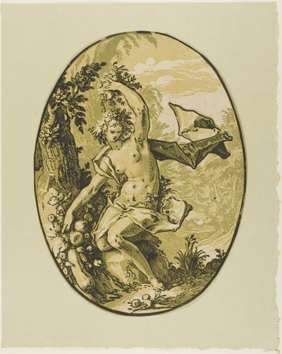 Prozerpina, płyta piąta z Demogorgon i Bóstwa autorstwa Hendrick Goltzius