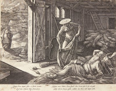 Rut i Booz na klepisku autorstwa Hendrick Goltzius