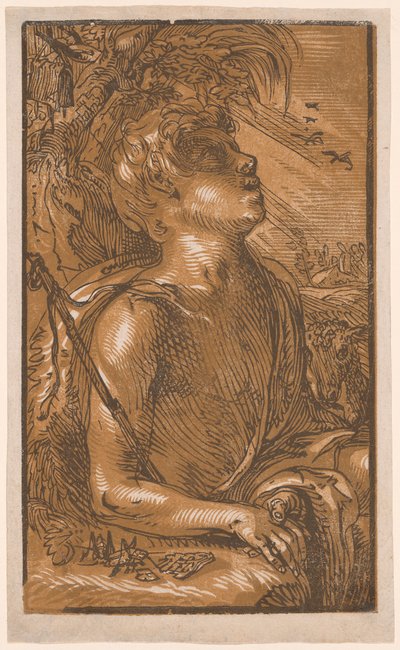 Święty Jan Chrzciciel autorstwa Hendrick Goltzius
