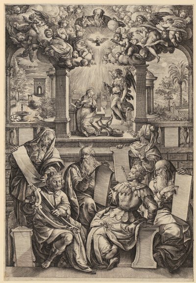 Sześciu proroków Zwiastowania autorstwa Hendrick Goltzius