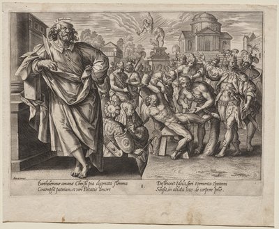 św. Bartłomieja autorstwa Hendrick Goltzius