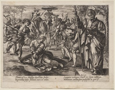 Św. Tomasz autorstwa Hendrick Goltzius