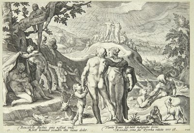 Powódź autorstwa Hendrick Goltzius