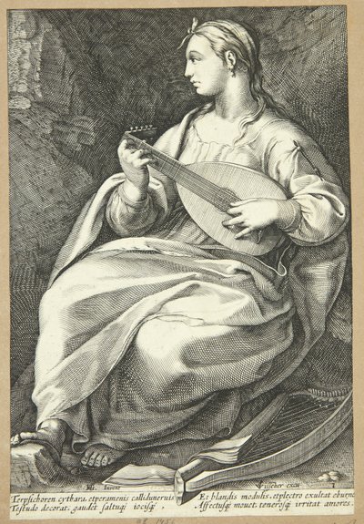 Terpsychor autorstwa Hendrick Goltzius
