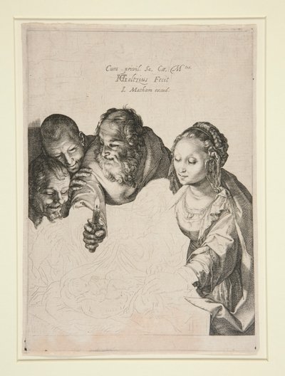 Adoracja pasterzy autorstwa Hendrick Goltzius