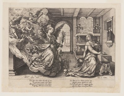 Zwiastowanie autorstwa Hendrick Goltzius