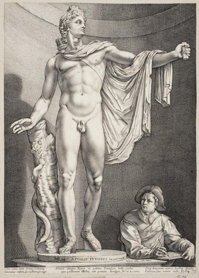 Apollo Belvedere autorstwa Hendrick Goltzius