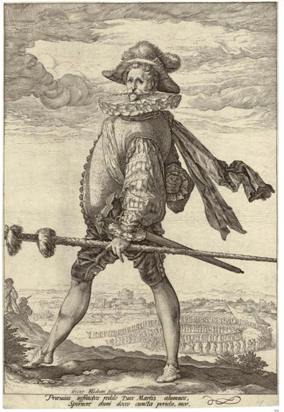 Kapitan piechoty autorstwa Hendrick Goltzius