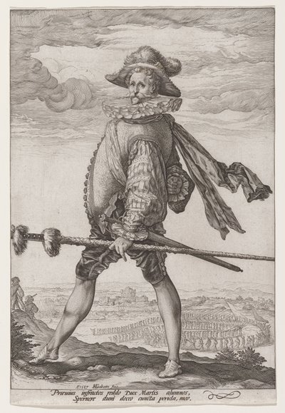 Kapitan piechoty autorstwa Hendrick Goltzius