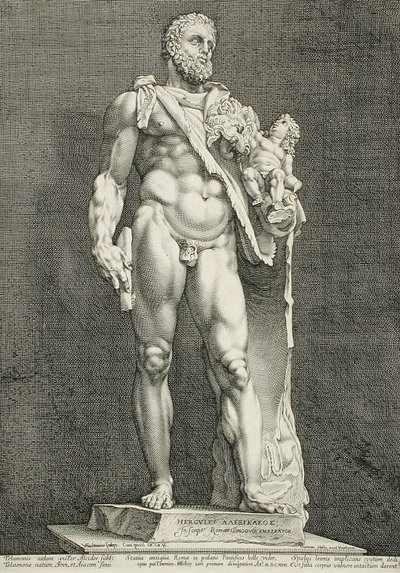Cesarz Kommodus jako Herkules autorstwa Hendrick Goltzius