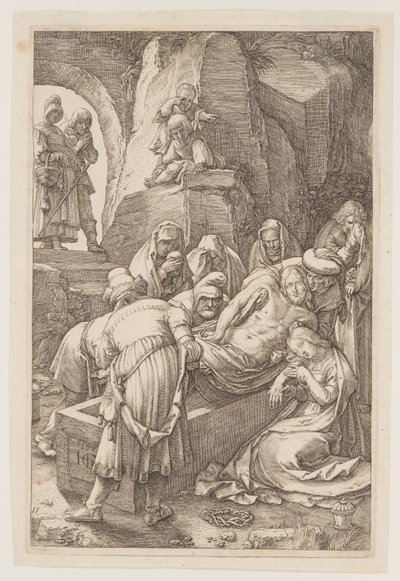 Pogrzeb, z filmu Pasja autorstwa Hendrick Goltzius