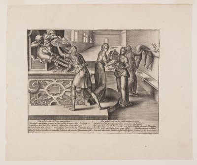 Koszty postępowania sądowego, z Litis Abusus (Nadużycia prawa) autorstwa Hendrick Goltzius