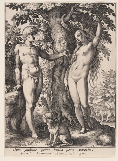Upadek człowieka autorstwa Hendrick Goltzius