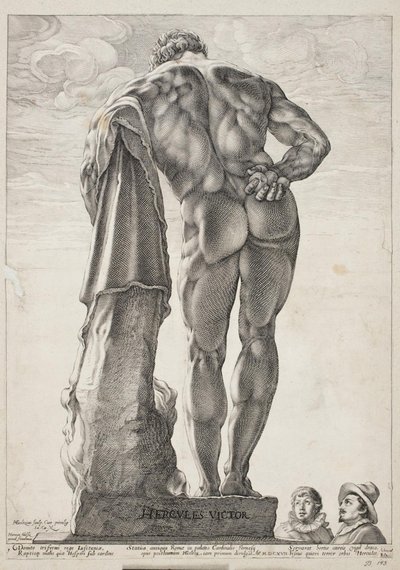 Herkules Farnese autorstwa Hendrick Goltzius