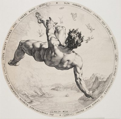Cztery hańby - Faeton autorstwa Hendrick Goltzius