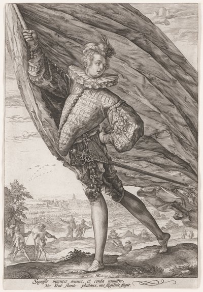 Wielki chorąży autorstwa Hendrick Goltzius