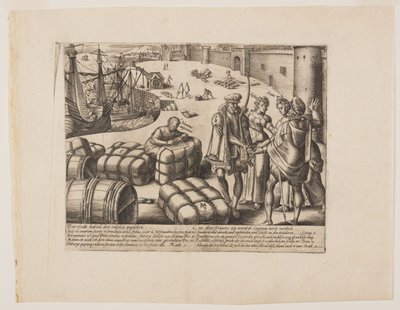 Notariusz ignorant, z Litis Abusus (Nadużycia prawa) autorstwa Hendrick Goltzius