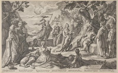 Wyrok Midasa autorstwa Hendrick Goltzius