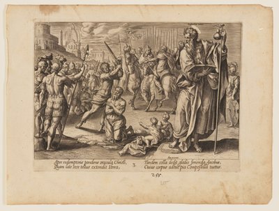 Męczeństwo św. Jakuba Większego, z Męczeństwo Chrystusa i Apostołów autorstwa Hendrick Goltzius