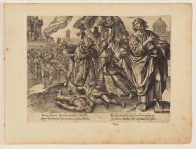 Męczeństwo św. Jana, z Męczeństwo Chrystusa i Apostołów autorstwa Hendrick Goltzius