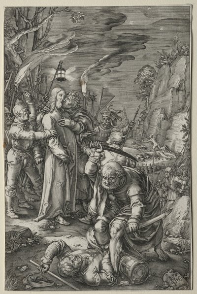 Męka: zdrada Chrystusa autorstwa Hendrick Goltzius