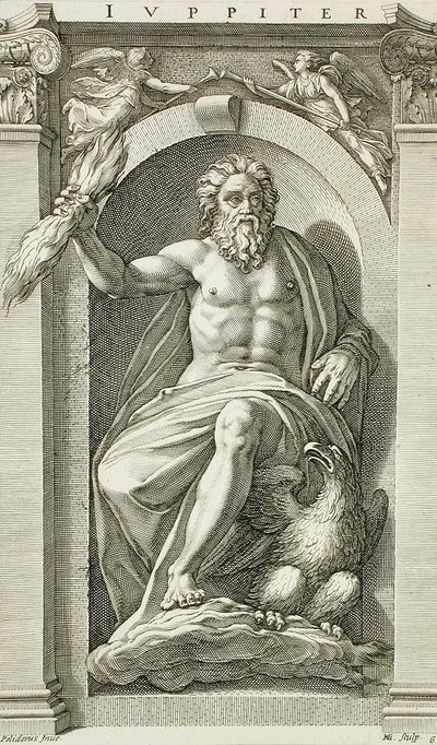 Seria antycznych bogów autorstwa Hendrick Goltzius