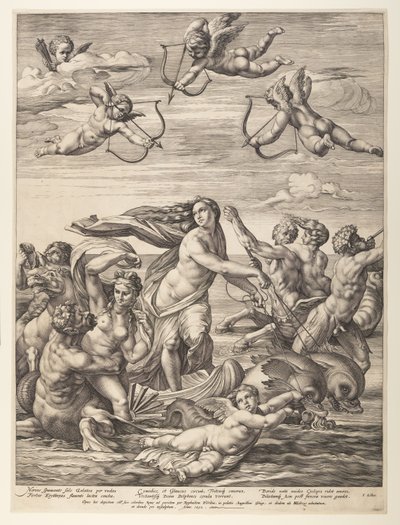 Triumf Galatei autorstwa Hendrick Goltzius