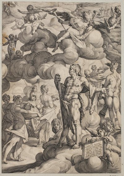 Wesele Kupidyna i Psyche autorstwa Hendrick Goltzius
