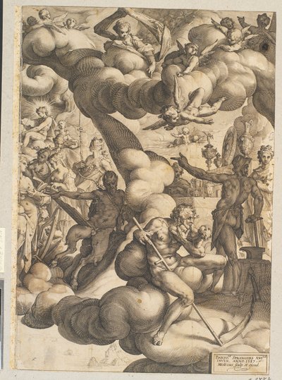 Wesele Kupidyna i Psyche autorstwa Hendrick Goltzius