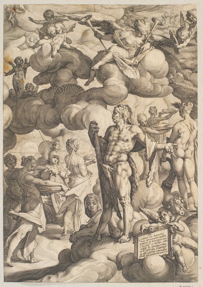 Wesele Kupidyna i Psyche autorstwa Hendrick Goltzius