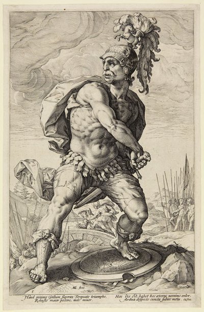 Tytus Manliusz Torkwatus autorstwa Hendrick Goltzius