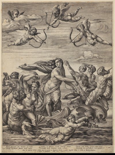 Triumf Galatei autorstwa Hendrick Goltzius