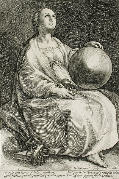 Urania autorstwa Hendrick Goltzius