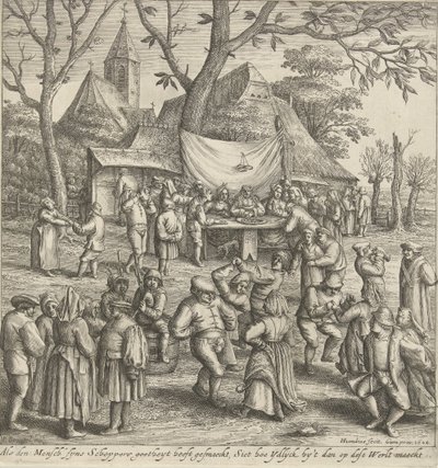 Ślub rolnika autorstwa Hendrick Hondius (I)
