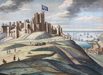 Zamek w Dover na początku XVIII wieku autorstwa Hendrick Hulsberg