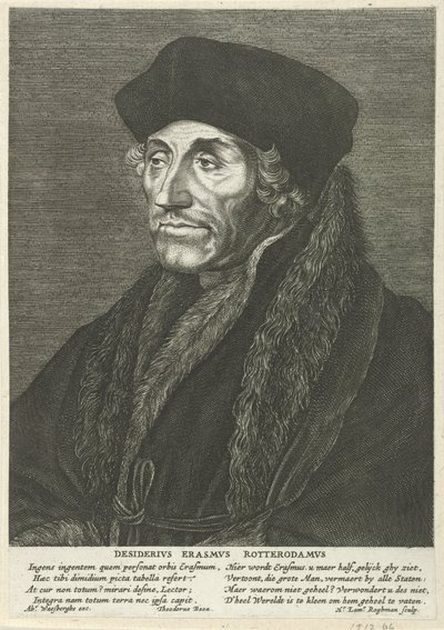 Portret Aberfortha Erazma autorstwa Hendrick Lambertsz. Roghman