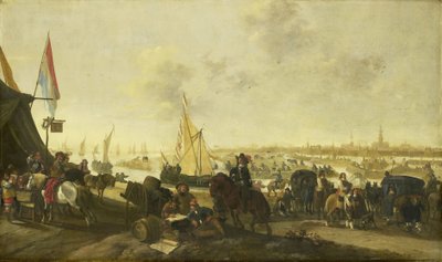 Oblężenie i zdobycie miasta Hulst przez Hiszpanów, 5 listopada 1645 r autorstwa Hendrick de Meijer