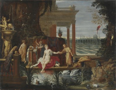 Batszeba w Łaźni otrzymuje list od króla Dawida, ok. 1600 autorstwa Hendrick van Balen