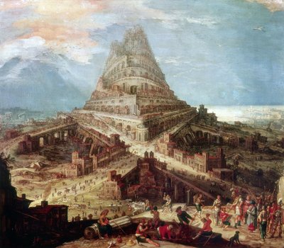 Budowa wieży Babel autorstwa Hendrick van Cleve