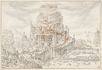 Wieża Babel autorstwa Hendrick van Cleve III
