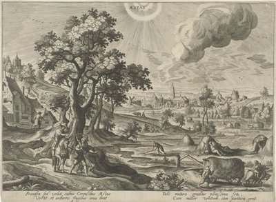 Lato Aesty (tytuł na obiekcie) Cztery pory roku (tytuł serii) autorstwa Hendrick van Schoel