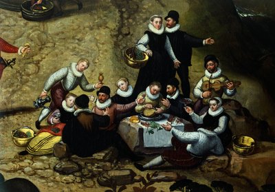 Jarmark wiejski, Lucas van Valkenborch, około (1530-1597) autorstwa Hendrick van den (1530 97) Broeck