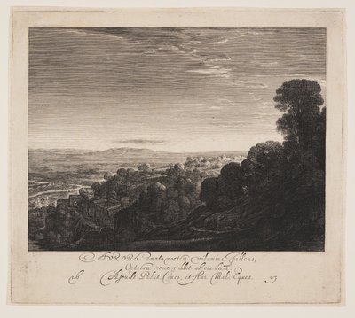 Aurora, Krajobraz o świcie autorstwa Hendrick von Goudt