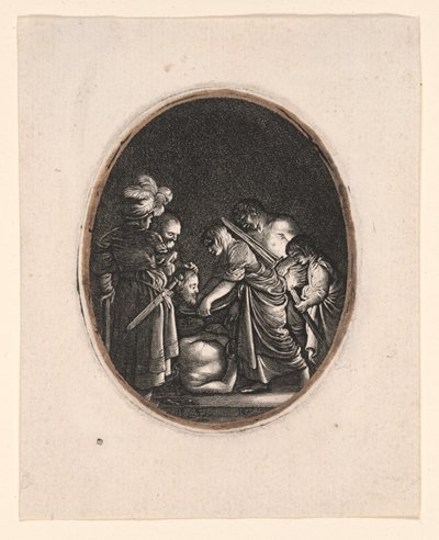 Ścięcie świętego Jana Chrzciciela autorstwa Hendrick von Goudt