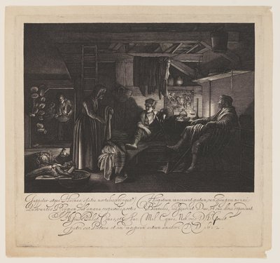 Jowisz i Merkury w domu Filemona i Baucis autorstwa Hendrick von Goudt