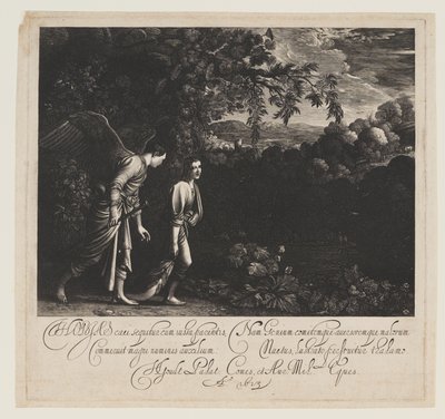 Tobiasz i anioł autorstwa Hendrick von Goudt