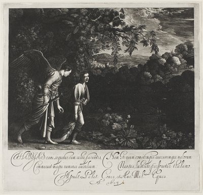 Tobiasz i anioł autorstwa Hendrick von Goudt
