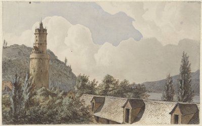 Widok na Andernach i Ren autorstwa Hendrik Abraham Klinkhamer