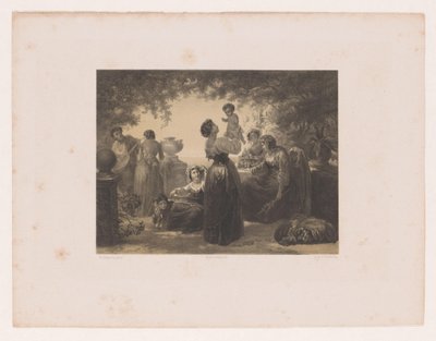 Włoszki przy stole autorstwa Hendrik Adriaan Christiaan Dekker